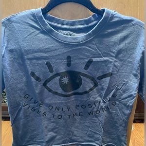Positive vibes crop top super comfortable size small